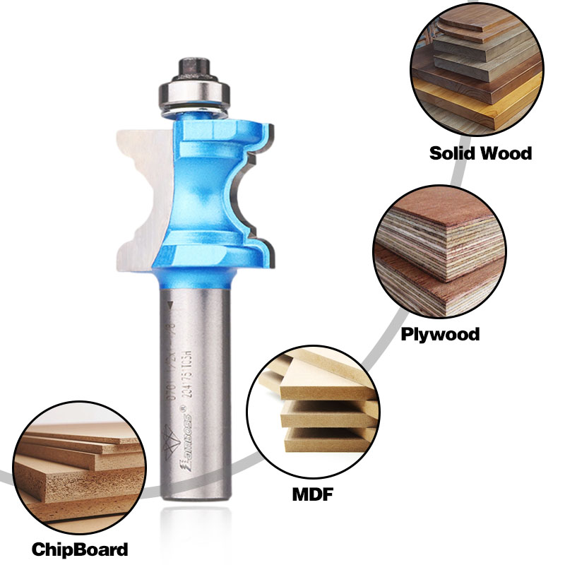 Lamboss Bull Nose Router Bits Деревообрабатывающий маршрутизатор Бит настройки фрезерный резач