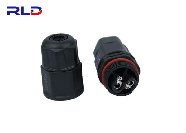 Conector conduzido impermeável do Pin dos conectores exteriores impermeáveis dois da iluminação