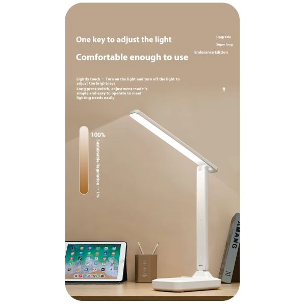 USB Charging Bedside Table LED Light Children's Reading Dormitory Study Light for Night Study Lighting