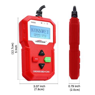 Outil automatique vivant de balayage du lecteur de code de données de langues de voiture de diagnostic multi de scanner OBD2