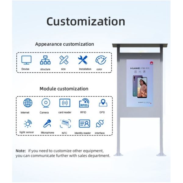 49 inch Portable CMS Advertising Software Touch outdoor lcd advertising display