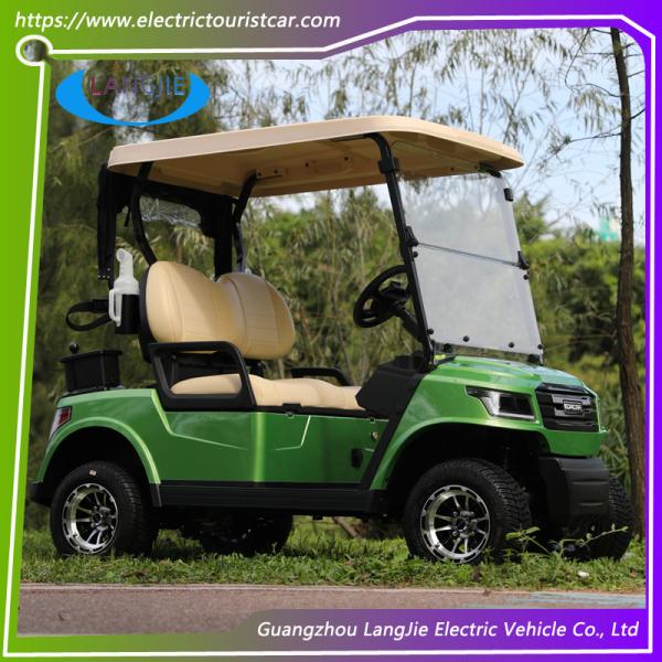 Мощные двухместные электрические тележки для гольфа Малоскоростные электромобили с двигателем переменного тока