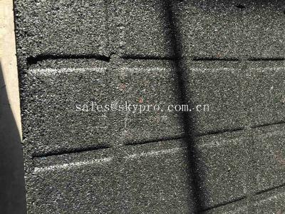 High Density EPDM Rubber Paver Mat / Rubber Gym Flooring For Cross Fit Fitness Center