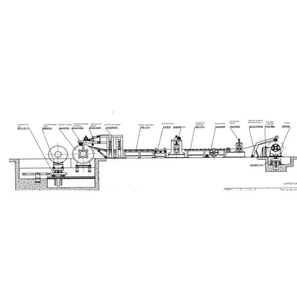 Máquina de corte de aço laminada a alta temperatura do metal, aço que corta o equipamento automaticamente