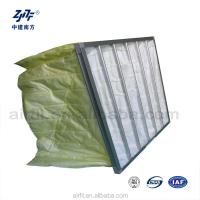 Bolso Industrial 6 Sacos F7 F8 F9 Filtro de Ar Quadro de Alumínio de Baixa Resistência Fibra Sintética Médio Para Purificação de Ar