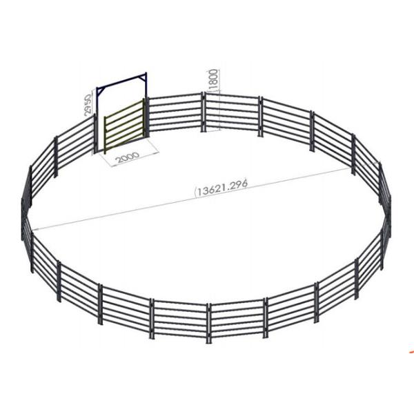 Anti Corrosion Steel Sheep Fence Panels / Goat Corral Panels 200-500g/M2 Zn Coat