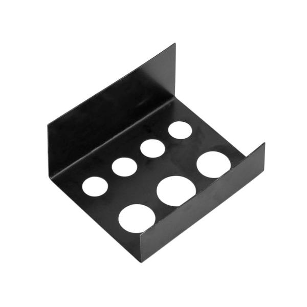 Стойка держателя 7 чашек чернил татуировки макияжа нержавеющей стали отверстий черная постоянная для стойки держателя контейнера чашки пигмента