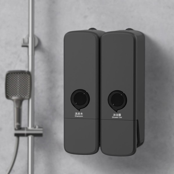 ABS Double Soap Dispenser Wall Mounted For Hospital Home And Office Eco Friendly
