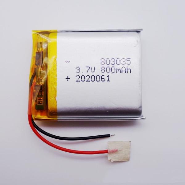 жизнь цикла блока батарей 500times полимера лития 3.7V 800mah 803035