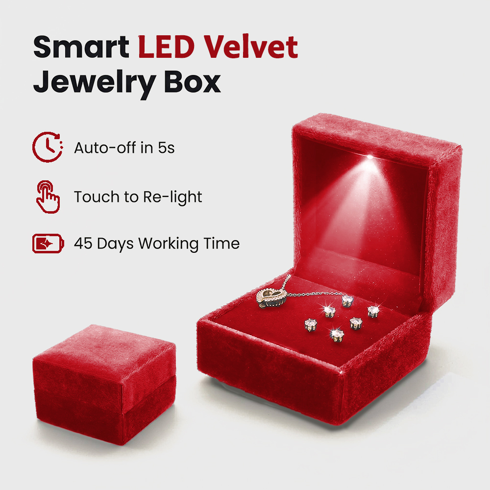 Modern Gift Shop Smart Jewelry Box LED Luxury Jewelry Box With Intelligent Touch