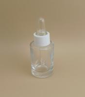 Mini Clear Smooth Round Long Dropper Bottle for Essence
