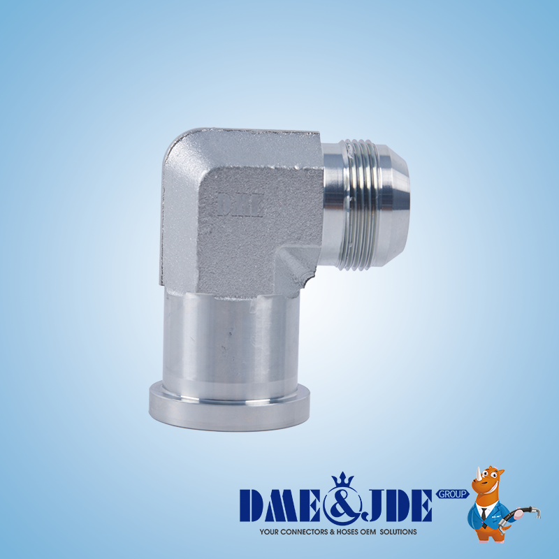 DABPM107M-ED Straight Connector Hydraulic Hose BSPP Male 60° With ED Ring BSPT Male 60°