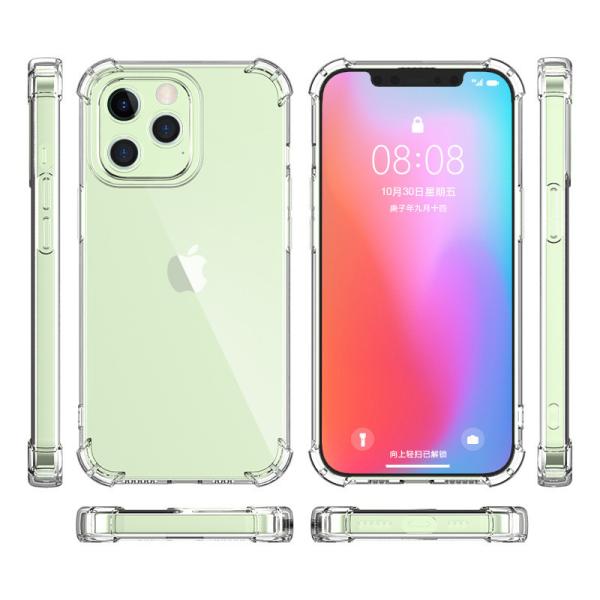Caixa de telefone móvel 1,5 mm transparente TPU Caso claro para modelos Samsung e iPhone