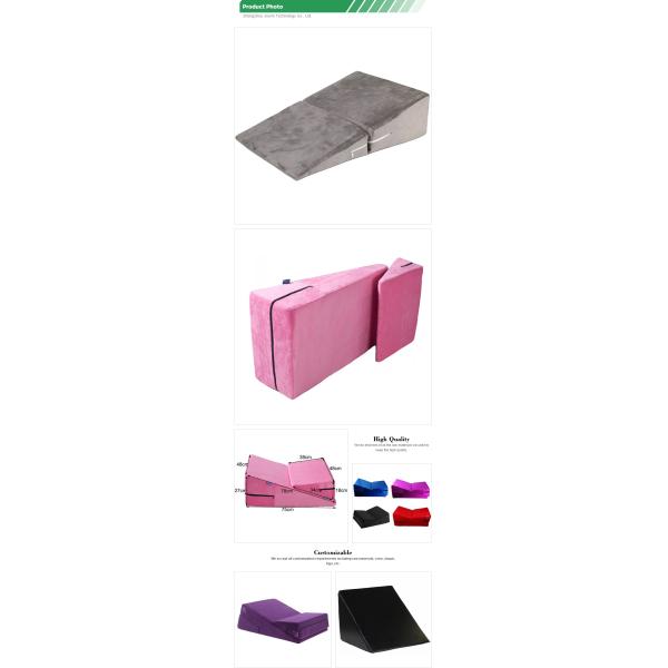 Airplane Function Triangle Wedge Pillow for Comfortable Rest on Memory Foam Bed