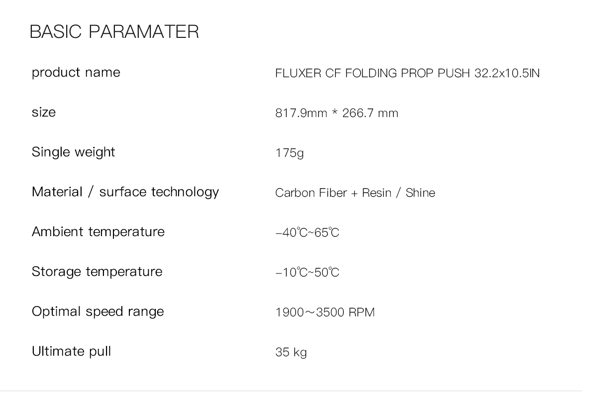32.2X10.5 дюймовый FLUXER PRO пропеллер