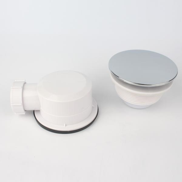 Bangqi Modern Design White PP Main Body Plastic Floor Drain Waste Shower Tray Drain for Bathroom Bath Hotel Strainer Style