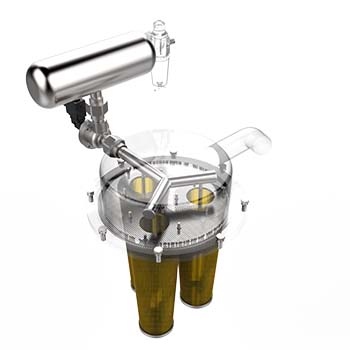 ZJ2000 100L PET Crystallizer Dryer 2000KG Capacity Vacuum Granule Feeder