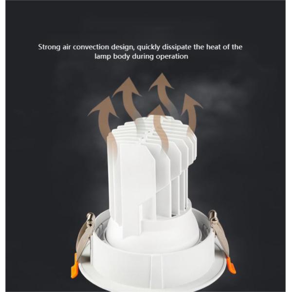 5000K 6000K Restaurants 25W Indoor LED Spotlights BRIDGELUX DALI Dimmer