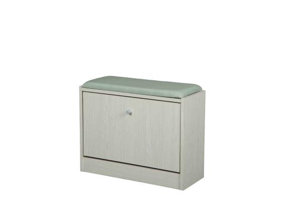 Maple Cushion Bench Front Door Shoe Storage For Small Spaces L60 * W24 * H45CM