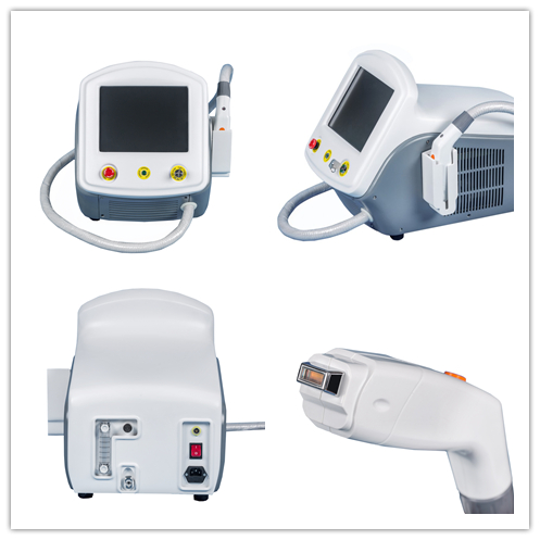 Máquina de depilación por láser de diodo portátil de alta potencia 755nm 808nm 1064nm 3 longitud de onda