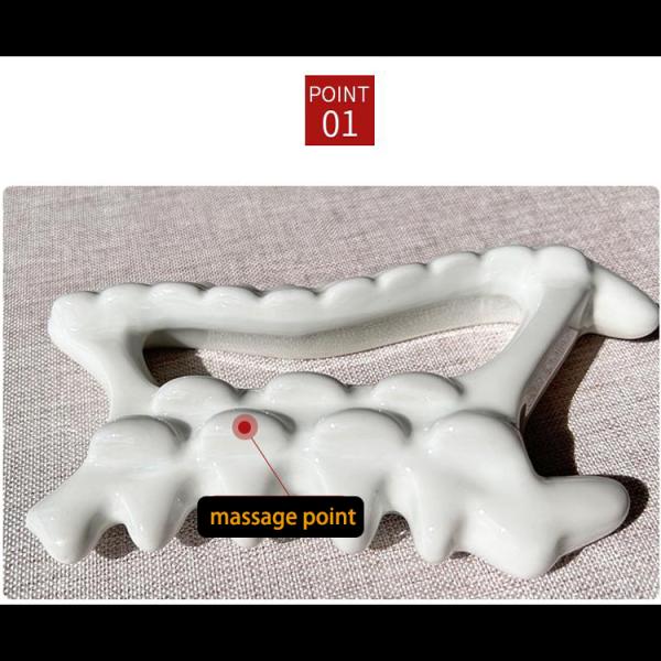 Ceramic Gua Sha Facial Massage Tool with Natural Moist Heat/Cold Therapy in Korea