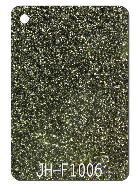 Army Green Glitter Acrylic Sheets Wear Resistance Anti Scratch