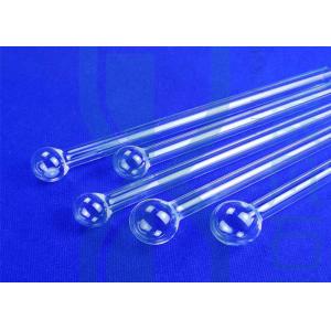 Прозрачная пробирка кварца 0.5mm с щариковой головкой стекла кварца