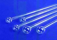 Tubo de ensaio transparente de quartzo de 0.5mm com cabeça da bola de vidro de quartzo