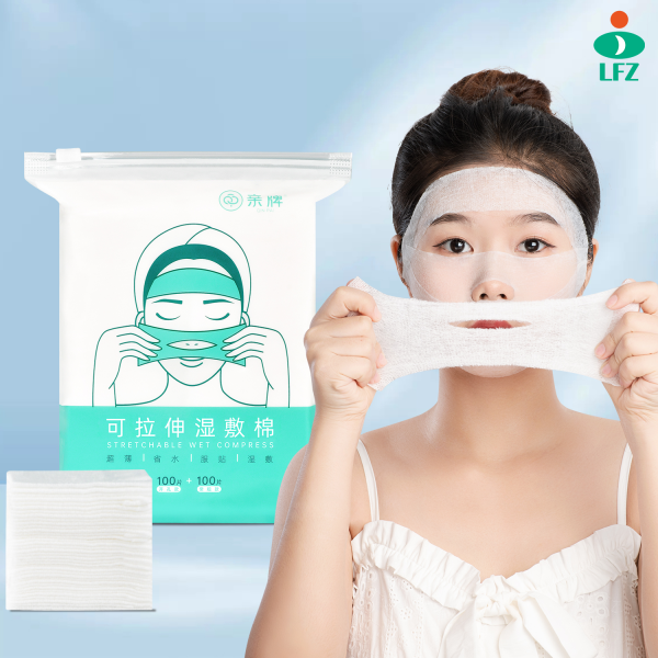 Toner Pad Thin Cotton Pads Stretchable Cotton Wipes for Face Makeup Remover Cotton Pad for Wet Application and Skin Care