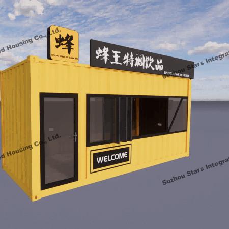 Modern Readymade House Container Easy Assembly Relocation Tiny Shop Container Homes