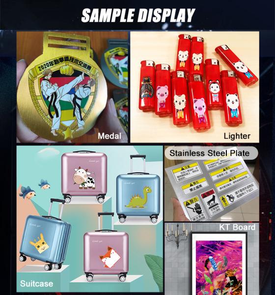Best Price UV Flatbed Printer Can Print Both Flatbed Rigid Board, Also Print Rotary Bottle Customized Uv Printer