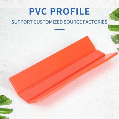 ISO9001 Hotel Ecycled Plastic Profiles Red Black Pvc Molding Profiles Customized
