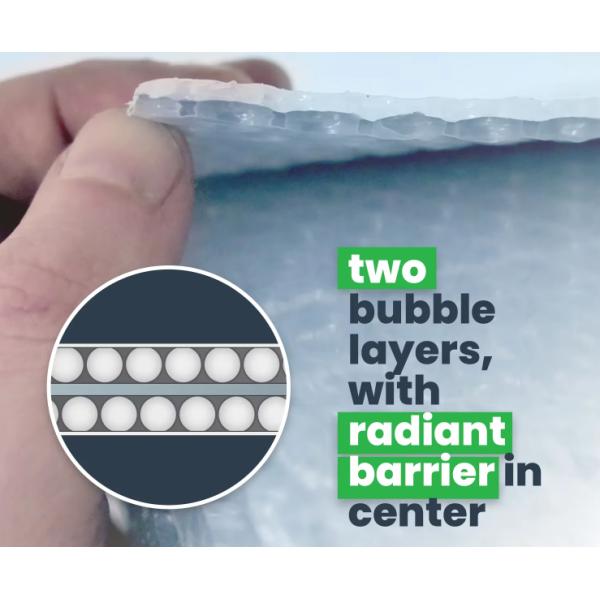 Multi Layer Non Combustible Low Heat Roof Insulation Aluminum Foil Foam