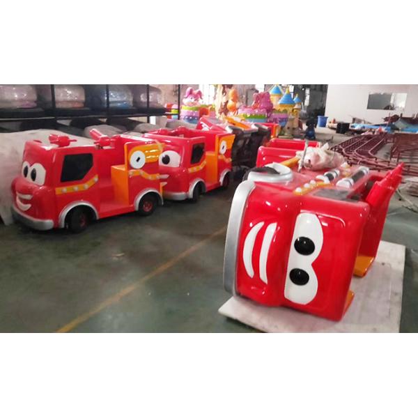 Kids Play Equipment Fire Fighting Ride With Beautiful Decorative House
