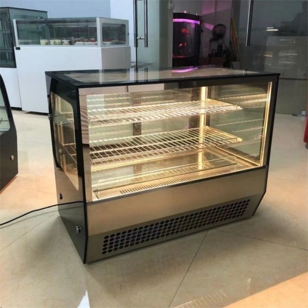 Top Cake Display Cooler Fridge Cabinet Showcase Small Commercial Desktop Refrigerator