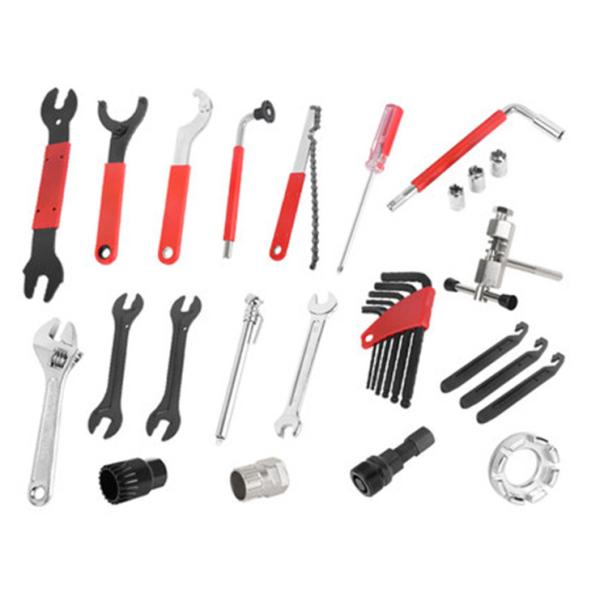 Portable Bike Repair Tool Kit 44pcs for Mountain and Road Bikes Packing Size 34*32.5*28cm