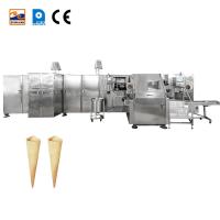 Línea de producción de cono de barquillo de alta productividad para una producción rápida