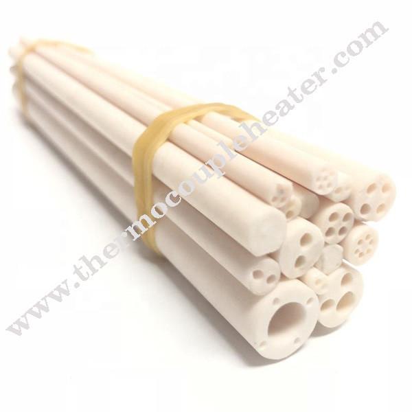 Tubes en céramique de protection de thermocouple d'alumine à hautes températures d'Alsint C799 99,7% pour Furance