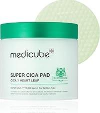 Breakout-Prone Skin Exfoliating Toner Pads Medicube Red Succinic Acid Panthenol Facial Peeling Pads with Niacinamide AHA BHA