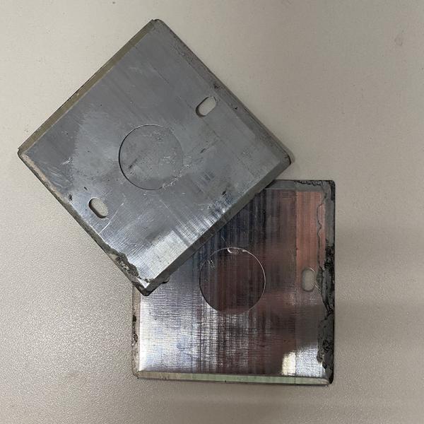 Concealed 1.6mm Metal Electrical Box Cover Plate Custom Width