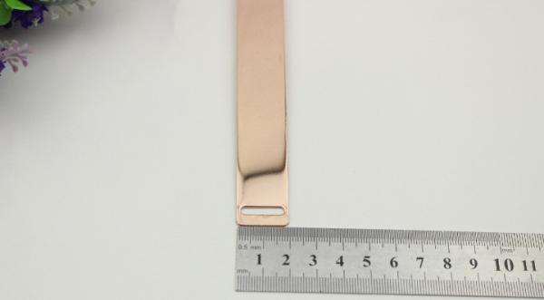 Shoes parts light gold iron sheets perforation 25cm shoelace buckles