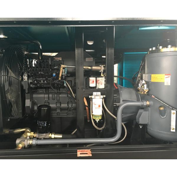 Lubricated LGCY-12/10 Kaishan Air Compressor / Portable Diesel Screw Air Compressor