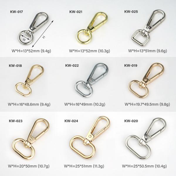 High End 8mm Swivel Spring Snap Hook Handbag Accessories with Highly Polished Finish