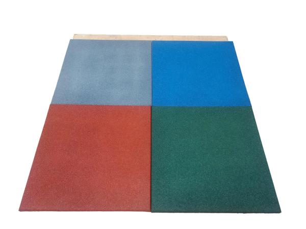 30mm 35mm Outdoor Playground Mats High Density Rubber Tile Flooring