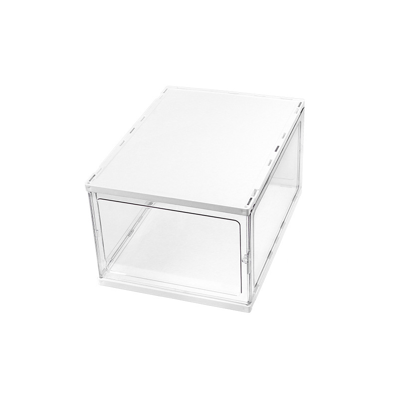 Transparent Dustproof Plastic Folding Shoe Rack Thickened Fabric Storage Box Drawer Type Sorting Device PP Fabric Shoe Cabinet
