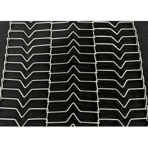 Alta temperatura de trabalho Escada de aço inoxidável flexível Faixa transportadora de malha de arame para forno de panificação