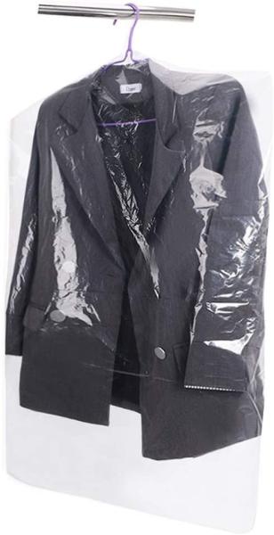 Laundrette Disposable Clear Garment Bags Polythylene Clothes Protector Bags