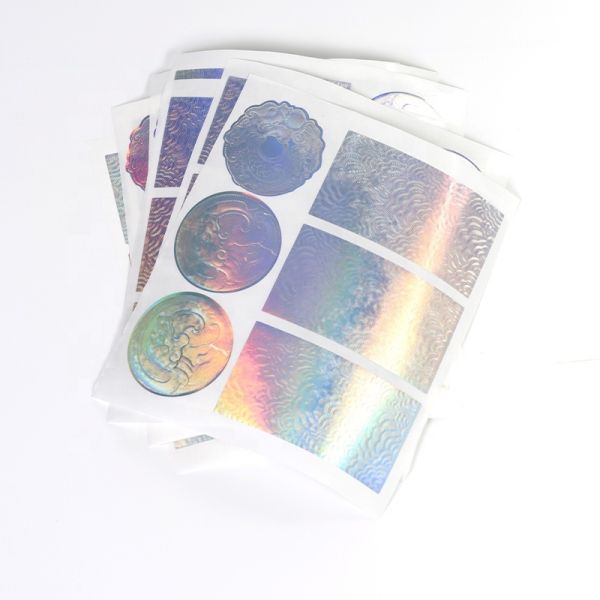 Custom Laser Hologram Security Label Holographic Aluminium Foil Self Adhesive Printed Anti-Anti-ounterfeit Stickers