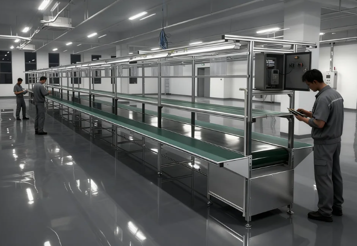 Industrial-grade stainless steel anti-static belt assembly line (cleanroom type)
