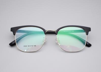 Sophisticated Business Style Browline Glasses Full-rim Frame Metal Optical Chassis 3526